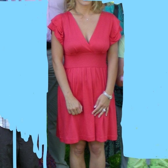 Banana Republic Size XS Coral Dress - Picture 2 of 4